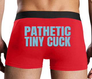 Pathetic Tiny Cuck - Red Boxer Brief
