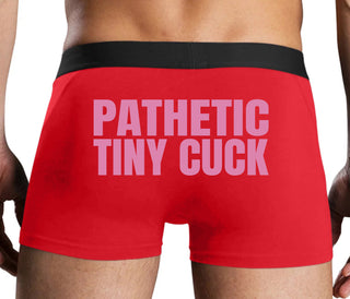 Pathetic Tiny Cuck - Red Boxer Brief