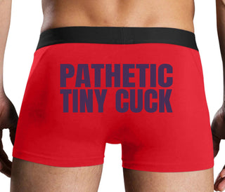 Pathetic Tiny Cuck - Red Boxer Brief