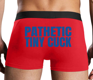 Pathetic Tiny Cuck - Red Boxer Brief