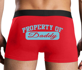Property Of Daddy - Athletic Look - Red Boxer Brief