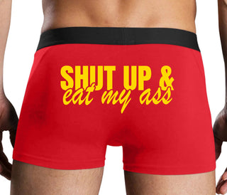 Shut Up and Eat My Ass - Red Boxer Brief