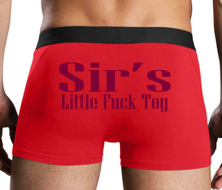 Sir's Little Fuck Toy - Red Boxer Brief