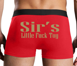 Sir's Little Fuck Toy - Red Boxer Brief
