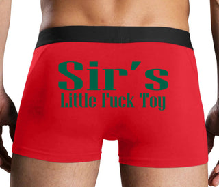 Sir's Little Fuck Toy - Red Boxer Brief