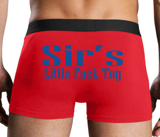 Sir's Little Fuck Toy - Red Boxer Brief