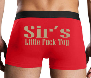 Sir's Little Fuck Toy - Red Boxer Brief