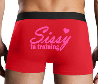 Sissy In Training - Red Boxer Brief
