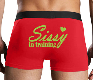 Sissy In Training - Red Boxer Brief