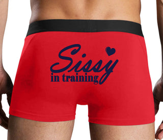 Sissy In Training - Red Boxer Brief