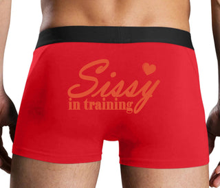 Sissy In Training - Red Boxer Brief