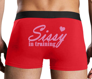 Sissy In Training - Red Boxer Brief