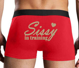 Sissy In Training - Red Boxer Brief