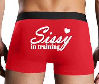 Sissy In Training - Red Boxer Brief