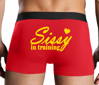 Sissy In Training - Red Boxer Brief