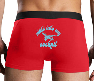 Slide Into My Cockpit - Red Boxer Brief
