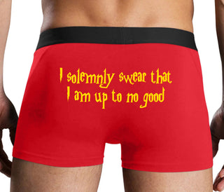 I Solemnly Swear I Am Up To No Good - Red Boxer Brief