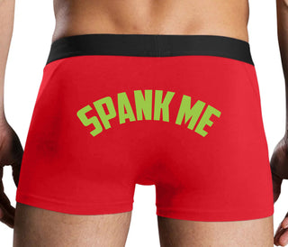 Spank Me - Bold Design - Red Boxer Brief