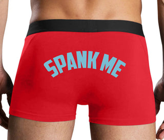 Spank Me - Bold Design - Red Boxer Brief