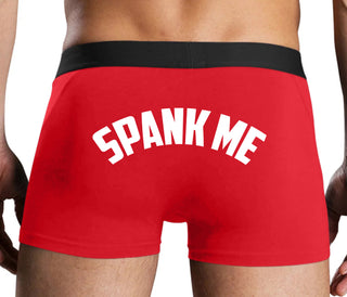 Spank Me - Bold Design - Red Boxer Brief