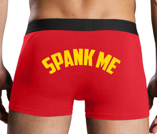 Spank Me - Bold Design - Red Boxer Brief