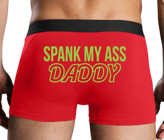 Spank My Ass Daddy - Red Boxer Brief
