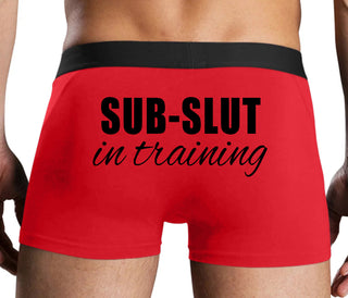 Sub Slut In Training - Red Boxer Brief
