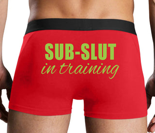 Sub Slut In Training - Red Boxer Brief