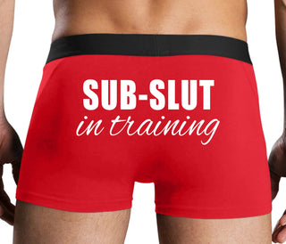 Sub Slut In Training - Red Boxer Brief