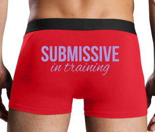 Submissive In Training - Red Boxer Brief