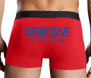 Submissive In Training - Red Boxer Brief