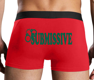 Submissive - Cuff Logo - Red Boxer Brief
