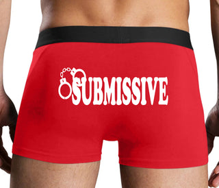 Submissive - Cuff Logo - Red Boxer Brief