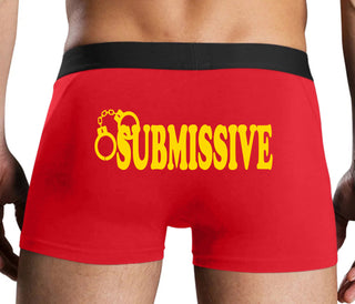 Submissive - Cuff Logo - Red Boxer Brief