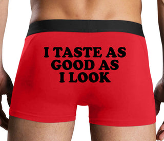 I Taste As Good As I Look - Red Boxer Brief