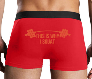 This Is Why I Squat - Red Boxer Brief