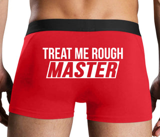 Treat Me Rough Master - Red Boxer Brief