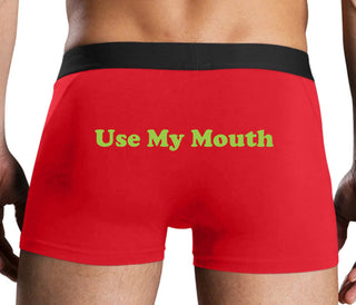 Use My Mouth - Red Boxer Brief