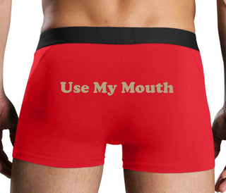 Use My Mouth - Red Boxer Brief