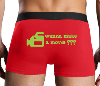 Wanna Make A Movie - Red Boxer Brief