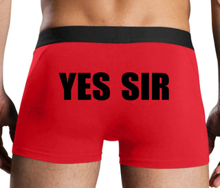 Yes Sir - Red Boxer Brief