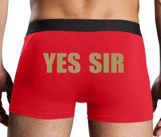 Yes Sir - Red Boxer Brief