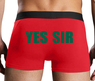 Yes Sir - Red Boxer Brief