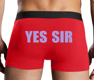 Yes Sir - Red Boxer Brief