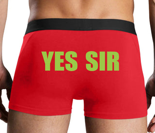 Yes Sir - Red Boxer Brief