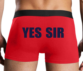 Yes Sir - Red Boxer Brief