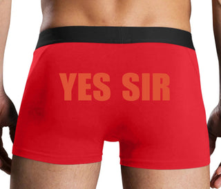Yes Sir - Red Boxer Brief