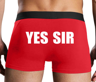 Yes Sir - Red Boxer Brief