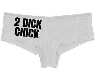 2 Dick Chick - White Boy Short