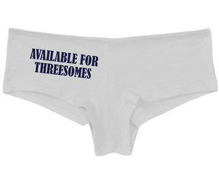 Available for Threesomes - White Boy Short